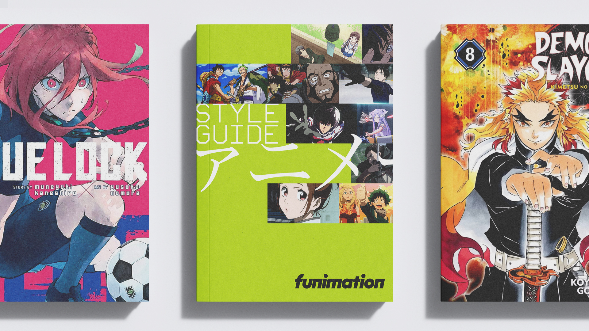 Funimation printed materials and style guide.